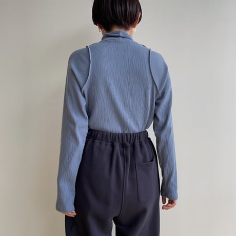 【nokcha original】accent jacquard high neck tops/ 3colors_nt1881