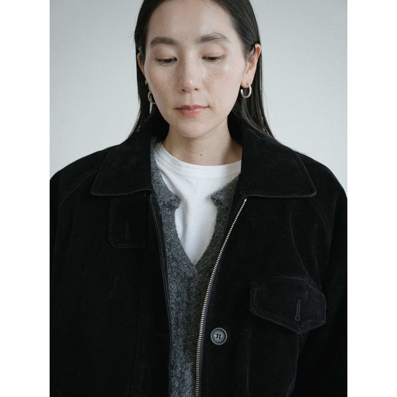 予約販売》quilting linner suède middle jacket/2colo