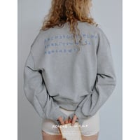 【NOKCHA × MOMO】alphabet sweat pullover/2colors_nt2488