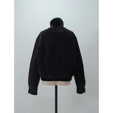 【 RESTOCK 】- AUTHENTIC series - quilting liner real suède jacket/black_an0050