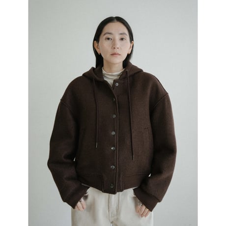 《予約販売》wool hoodie blouson/2colors_no0485