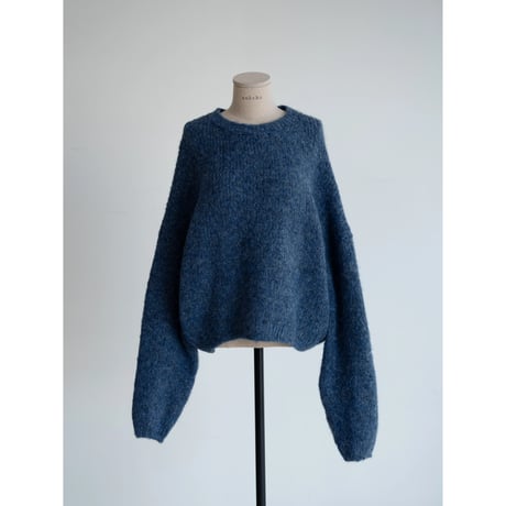 《予約販売》melange mannish knit/2colors_nt2436