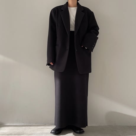 《予約販売》material warm long skirt/2colors_ns0087