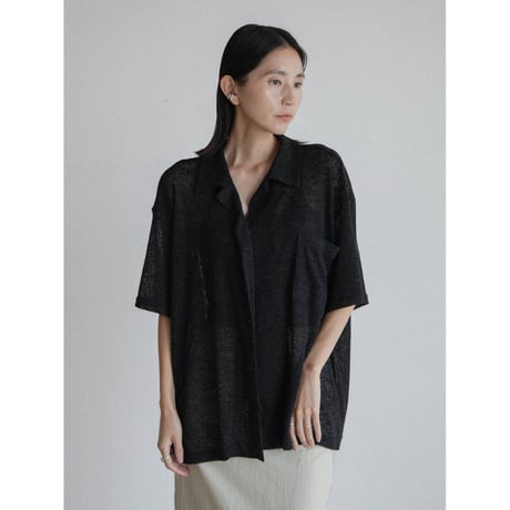 《予約販売》linen soft over knit shirt/2colors(unisex)_nb0323