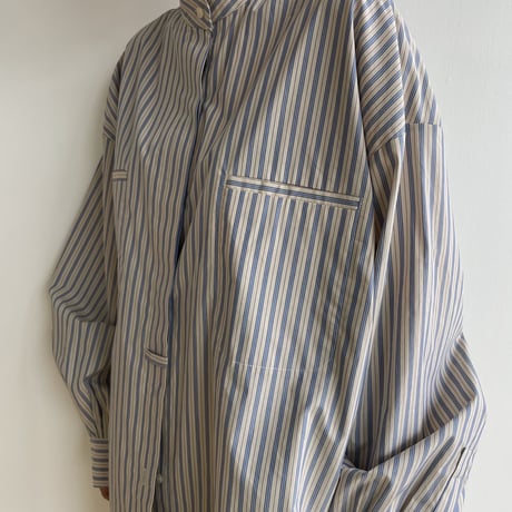 【nokcha original】stripe over shirt/2colors_nb0118