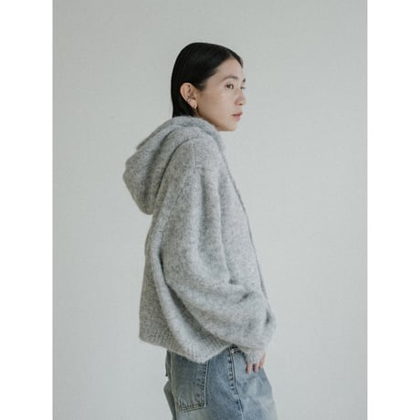 《予約販売》over knit hoodie/2colors_nt2432