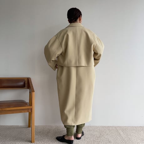 【nokcha original】2set mulch coat/butter_no0230
