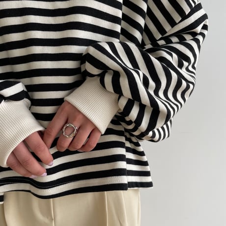 《予約販売》border over mtm/2colors_nt1293