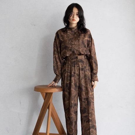 【nokcha original】marble blouse/2colors_nb0043
