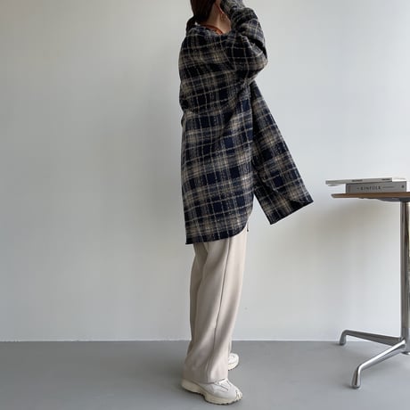 《予約販売》wool check shirt jacket_no0169