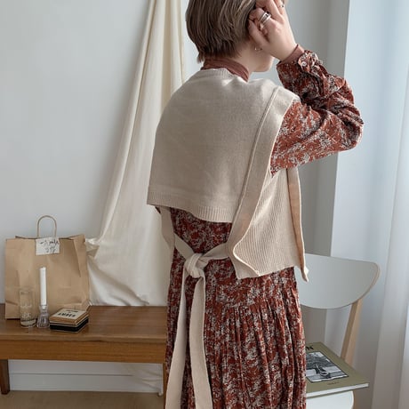 ✳︎予約販売✳︎ back string vest/2colors_nt0190