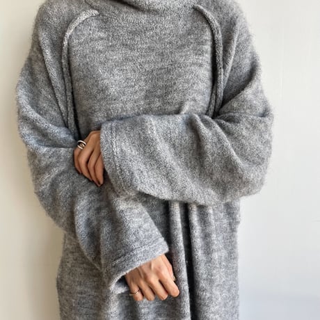 【nokcha original】raglan sleeve warm ops/gray_nd0130
