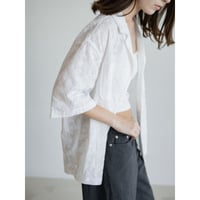 《予約販売》lacy open collar shirt/2colors_nb0380