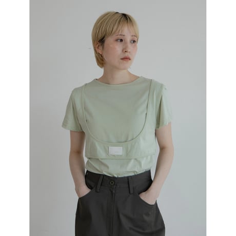 【NOKCHA original】layered label tee/3colors_nt2301