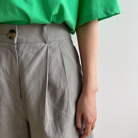 《予約販売》nuance linen half pants/2colors_np0574
