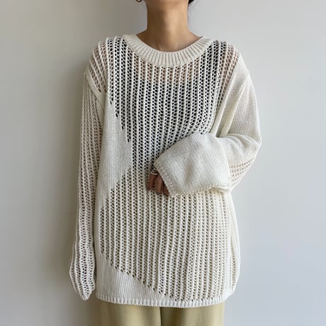 《予約販売》mannish low gauge knit/2colors_nt1615