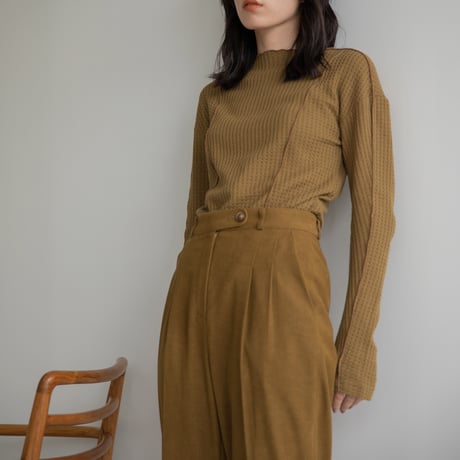 【nokcha original】jacquard piping tops/2colors_nt1043
