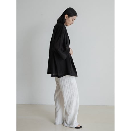 《予約販売》shawl collar sheer jacket_no0462