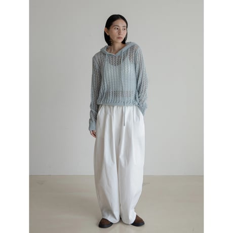《予約販売》low gauge knit hoodie/2colors_nt2242