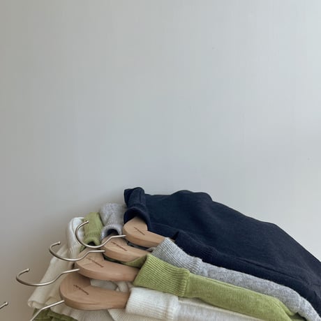 《予約販売》mock neck daily knit/4colors_nt1586