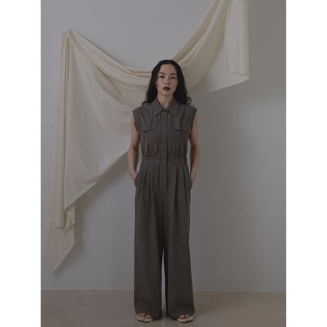 - AUTHENTIC series - AUTHENTIC jump suit/melange brown_an0012