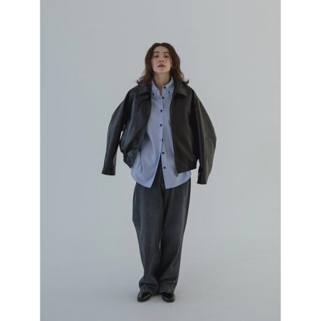 - AUTHENTIC series - button down mannish stripe shirt/2colors_an0021