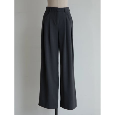 《予約販売》unique tuck wide pants/2colors_np1117