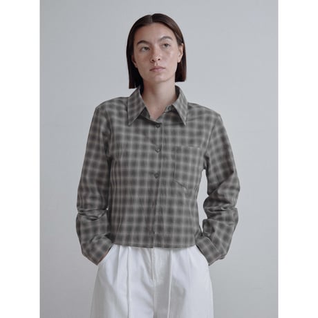 《予約販売》check minimal shirt_nb0361