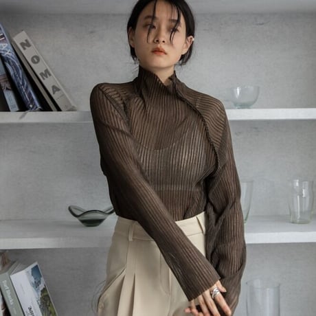 【nokcha original】sheer raglan tops/3colors_nt1261