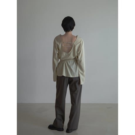 《予約販売》2way back accent blouse/2colors_nb0259