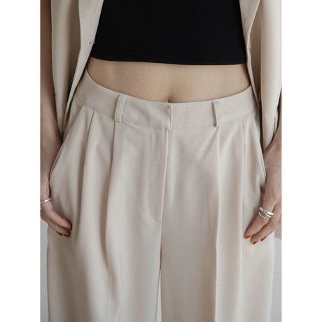 《予約販売》mannish light tuck pants/2colors_np1108