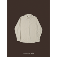 【 RESTOCK 】 - AUTHENTIC series - vintage like over washed shirt/écru_an0044