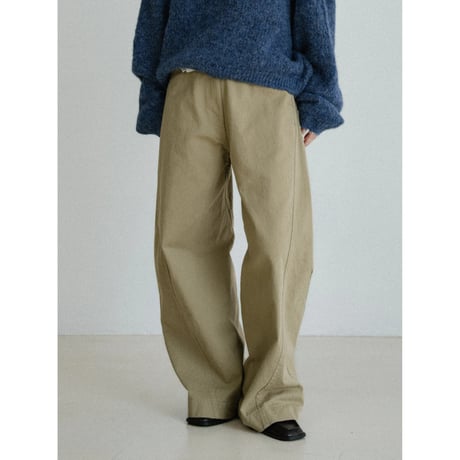 《予約販売》warm oval mannish pants/2colors_np1182
