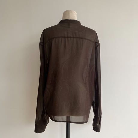 《予約販売》sheer marble blouse/2colors_nb0088