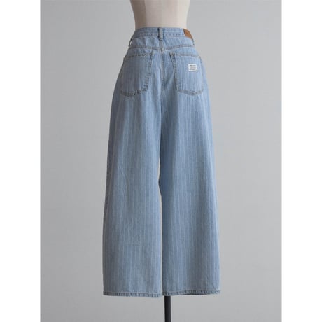 《予約販売》waist mark stripe jeans_nj0176