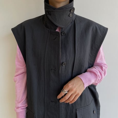【nokcha original】2way mannish jacket/deep navy_no0278