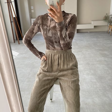 【nokcha original】mosaic sheer tops_nt0879
