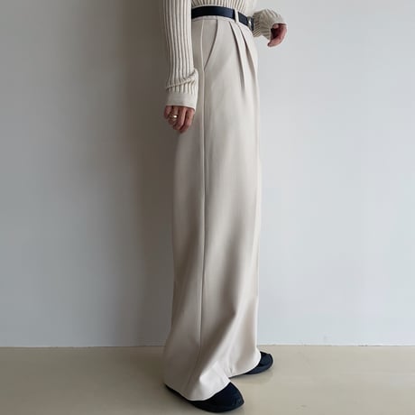 《予約販売》two tuck material wide pants/2colors_np0946