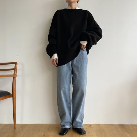 《予約販売》2way over knit cardigan/2colors_nt1464