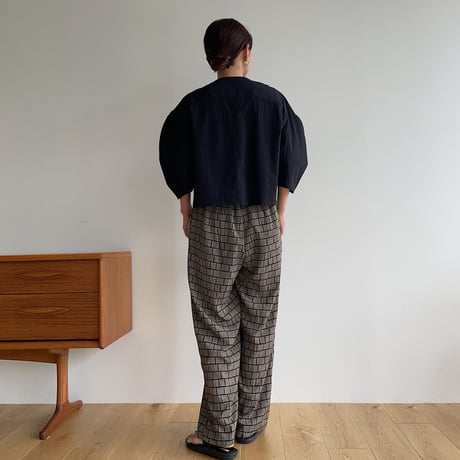 【nokcha original】block pattern pants_np0631