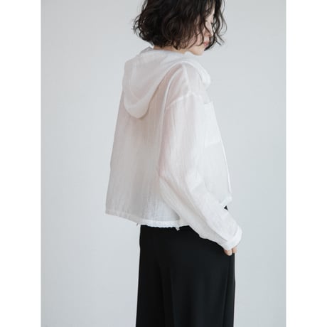 《予約販売》sheer hoodie shirt/2colors_nb0393