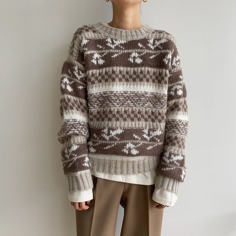 《予約販売》nordic rich knit/2colors_nt1515