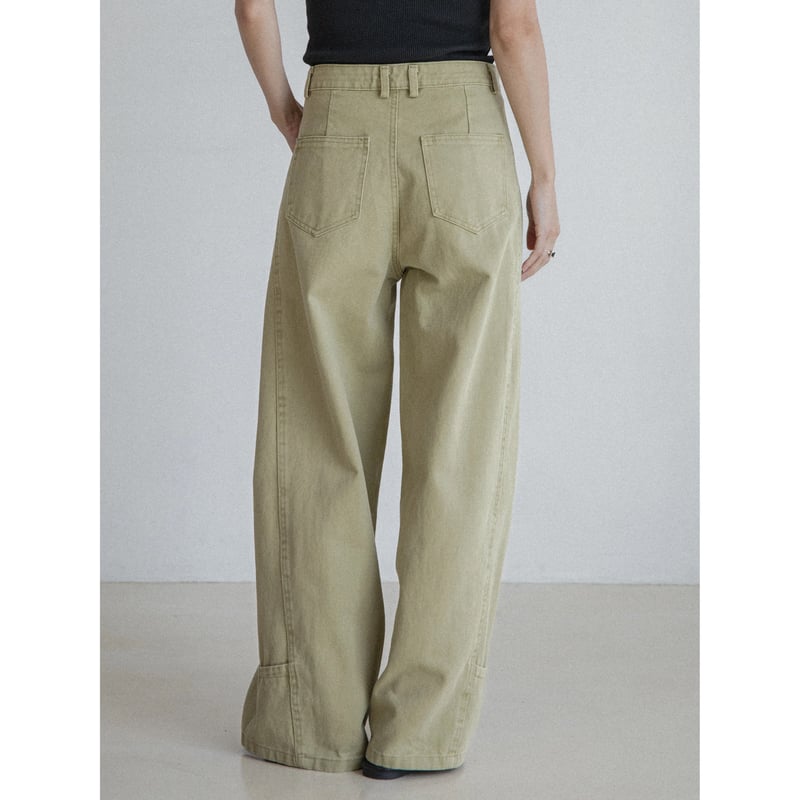 【NOKCHA】warm accent oval pants/ベージュS 予約販売》accent oval twill pants/2colors_np1143 |