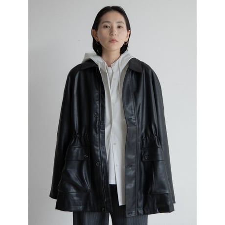 《予約販売》string leather like jacket_no0430