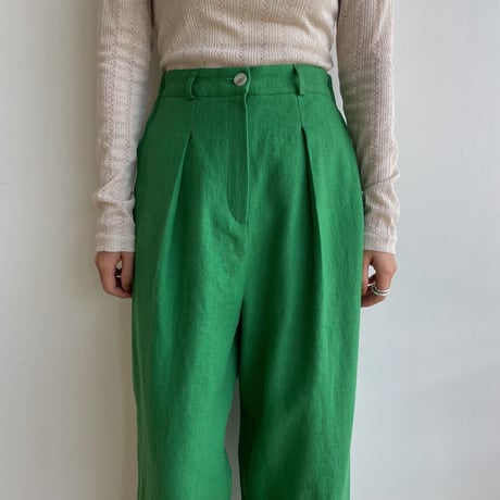 《予約販売》quality tuck linen pants/3colors_np0794