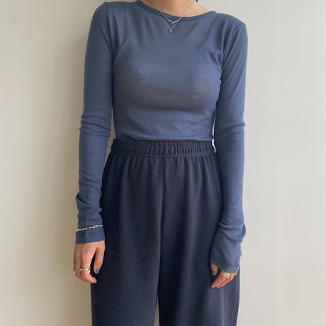 《予約販売》sheer basic tops/4colors_nt1837