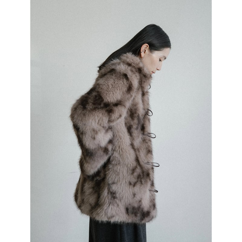 予約販売》toggle button fur jacket_no0491 | NOKCHA