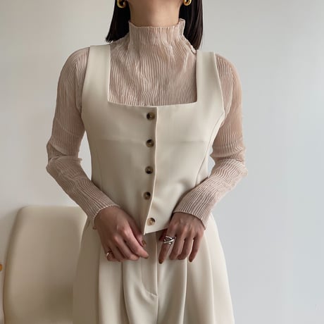 《予約販売》mannish mini vest/2colors_nt1280