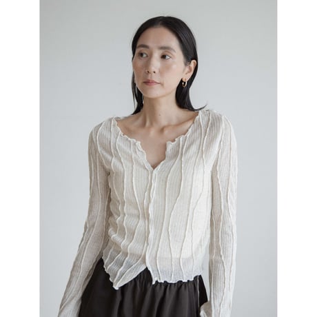 《予約販売》sheer accent knit tops/2colors_nt2384