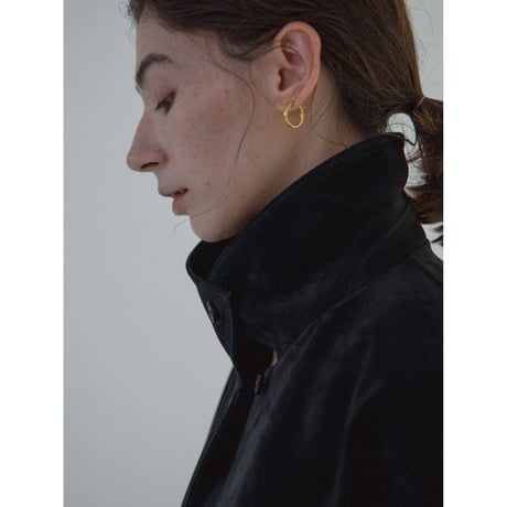 - AUTHENTIC series - real suède rich jacket/black_an0015